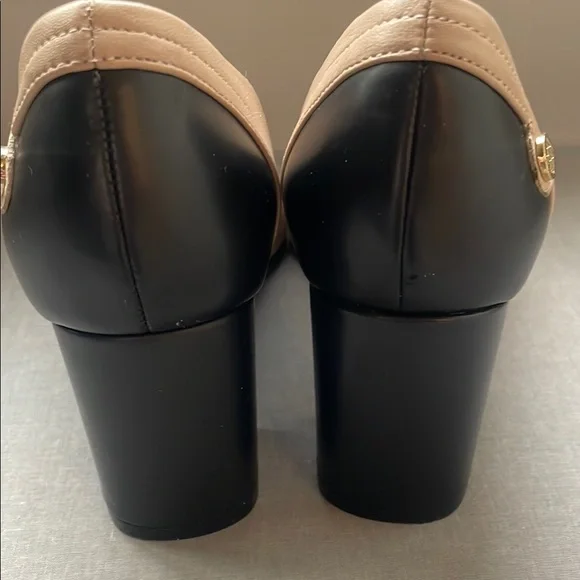 Tommy Hilfinger Beige and Black Pumps Heels Size 7 - Picture 3 of 13